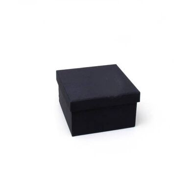 Boîte à bracelets. 10x10x6cm.Coffret cadeau noir