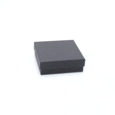 Coffret Collier / Bracelet. 9x9x3cm.Coffret cadeau noir