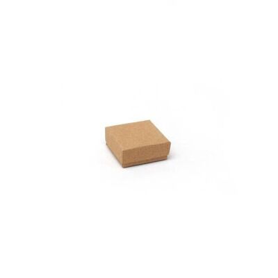Boîte à bagues. 5x5x2cm.Coffret cadeau Kraft