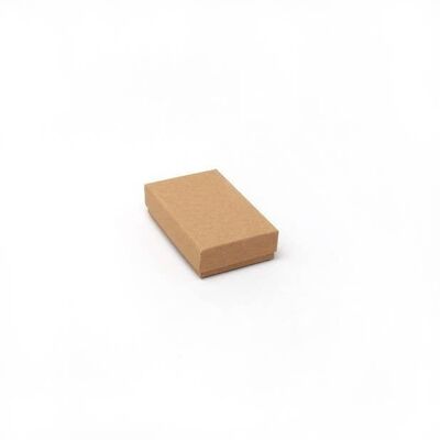 Boîte à boutons de manchette / boucles d'oreilles. 8x5x2cm.Coffret cadeau Kraft