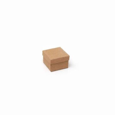 Boîte à bagues. 5x5x3.5cm.Coffret cadeau Kraft