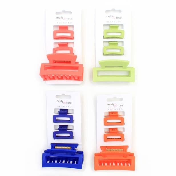 Recyceltes rechteckiges offenes Klemmenset