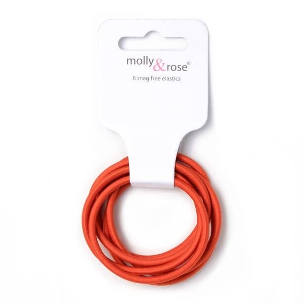 Gummibänder - Kupfer - 6er-Karte - 4mm dick