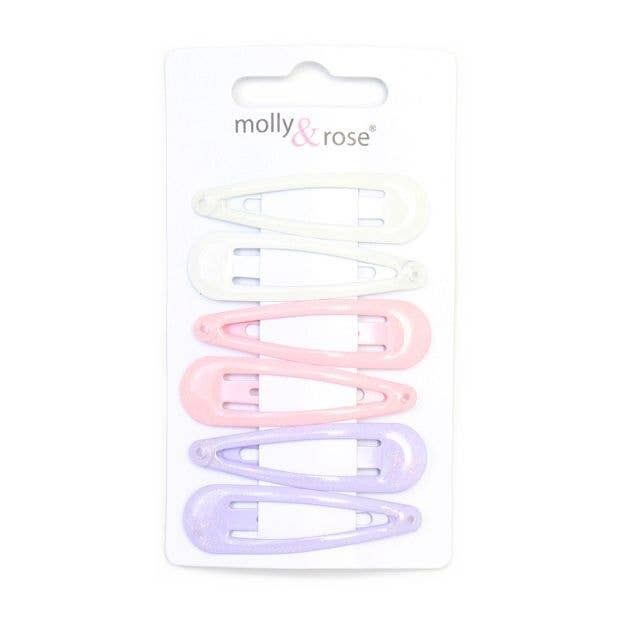 Karte mit 6 Pastell-Glitzer-Epoxid-Schlafanzügen 5 cm