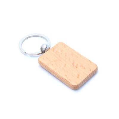 Llavero Rectangular de Madera 5X3.5cm