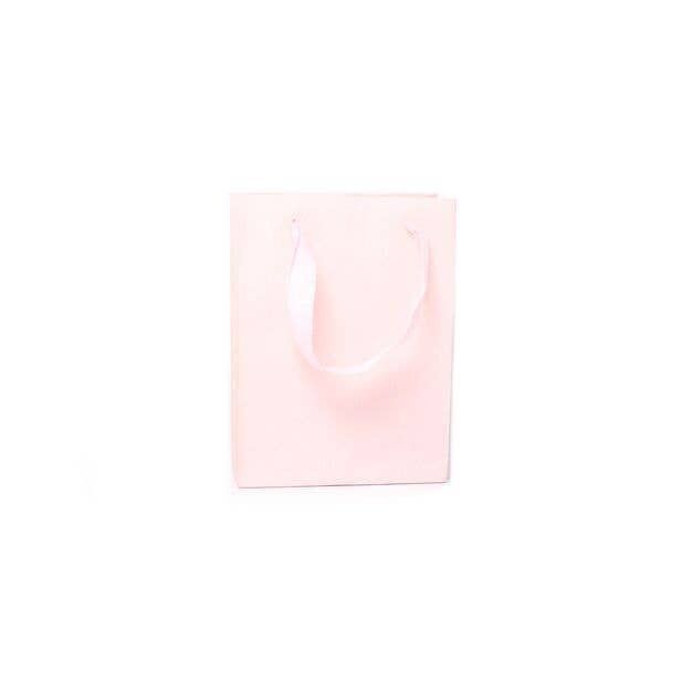 Dimensioni: 20X15X6cm.Sacchetto regalo di carta rosa