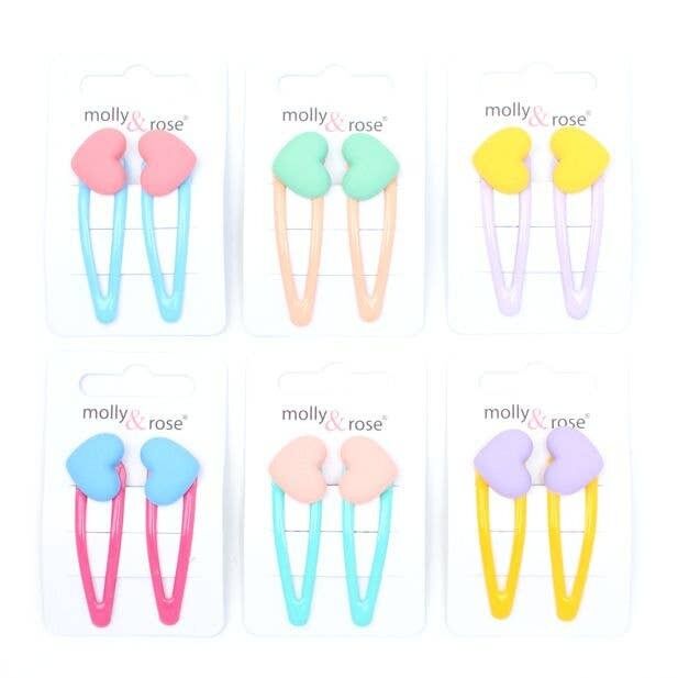 Set di 2 pigiami con motivo a cuore opaco da 5 cm