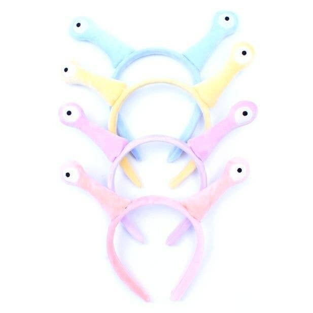 Cerchietto con occhi alieni pastello