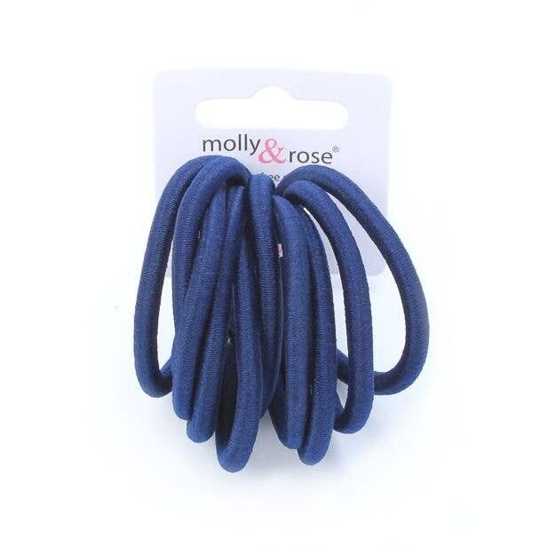 Elastici - Blu navy - Confezione da 10 - Spessore 5 mm
