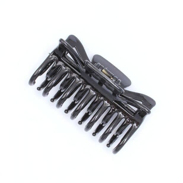 Morsetto nero a doppio dente 8 cm