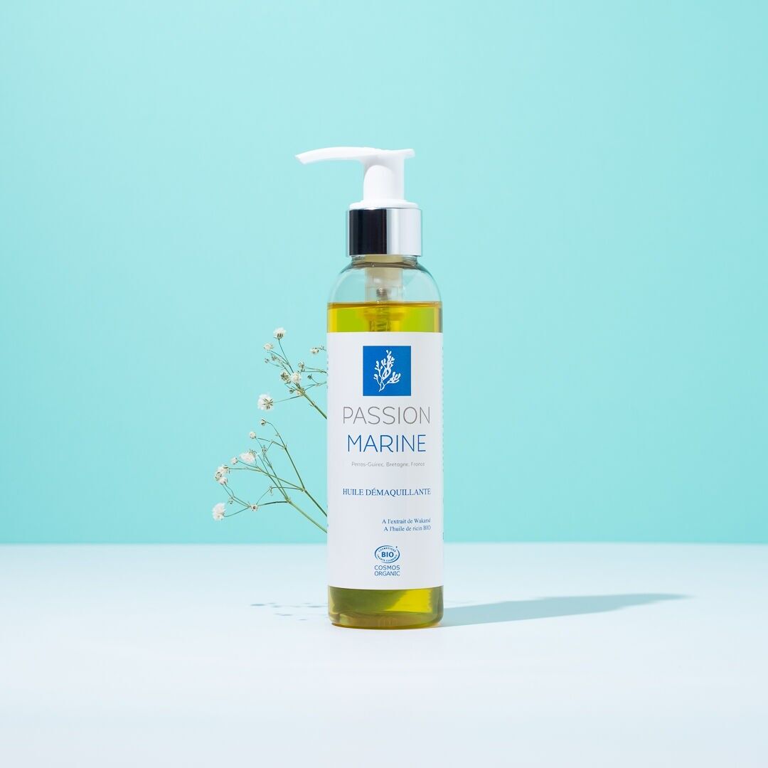Huile démaquillante à l'extrait de wakamé