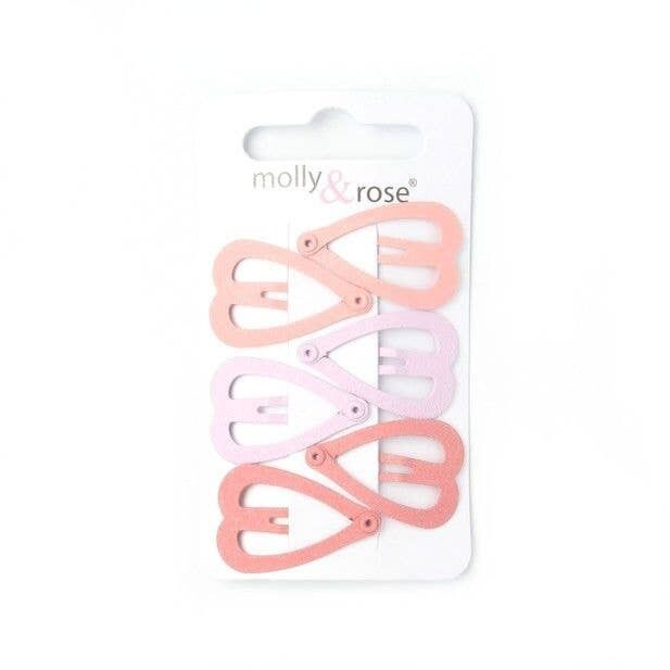 Confezione da 6 pigiami glitterati a forma di cuore aperto - 3 cm