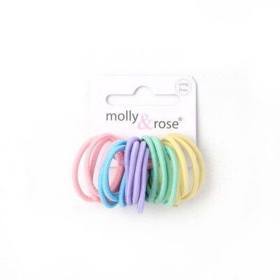 Mini Elásticos - Pasteles - Cartulina de 20 - 2mm de Grosor