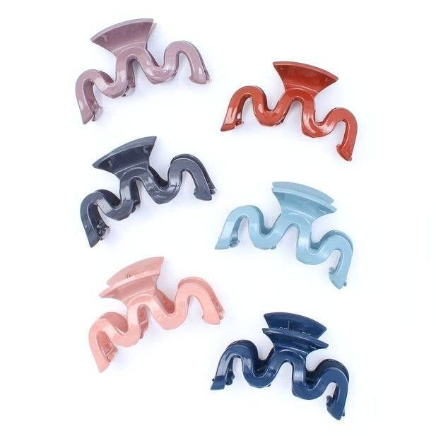 Gewellte Kunststoffklammer 9cm