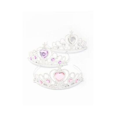 Plastic Tiara With Heart Gem
