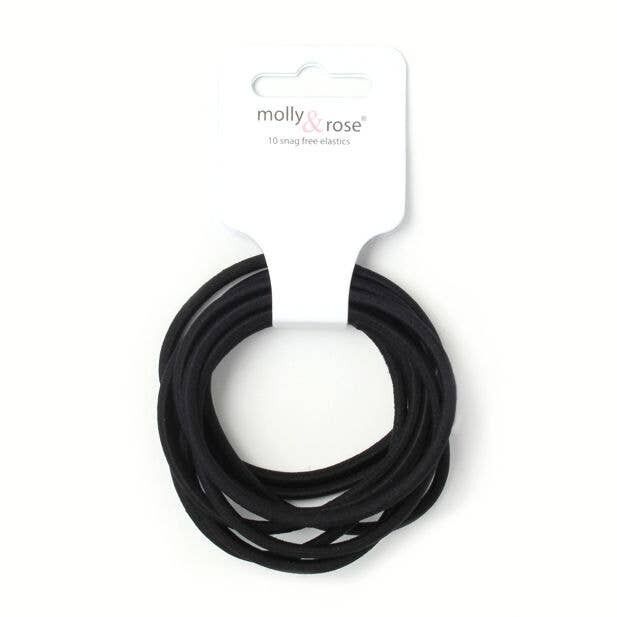 XL-Gummiband – Schwarz – 10er-Karte – 3 mm dick