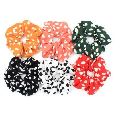 Large - Speckled Print Scrunchie. Dia.12Cm