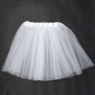Tutu en filet blanc. Double couche.Taille enfant