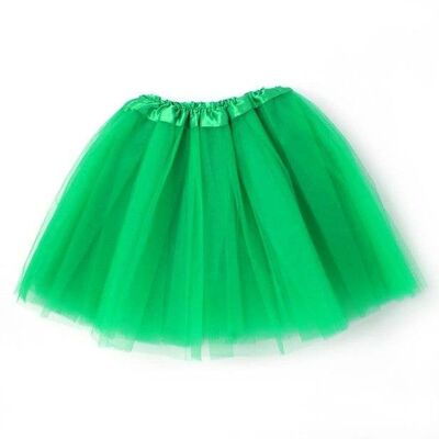 Tutu en filet vert. Triple couche.Taille enfant