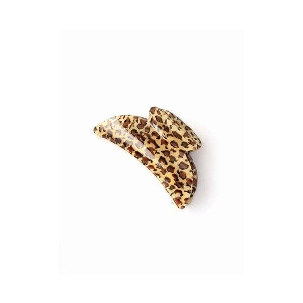 Morsetto con stampa leopardata 9 cm