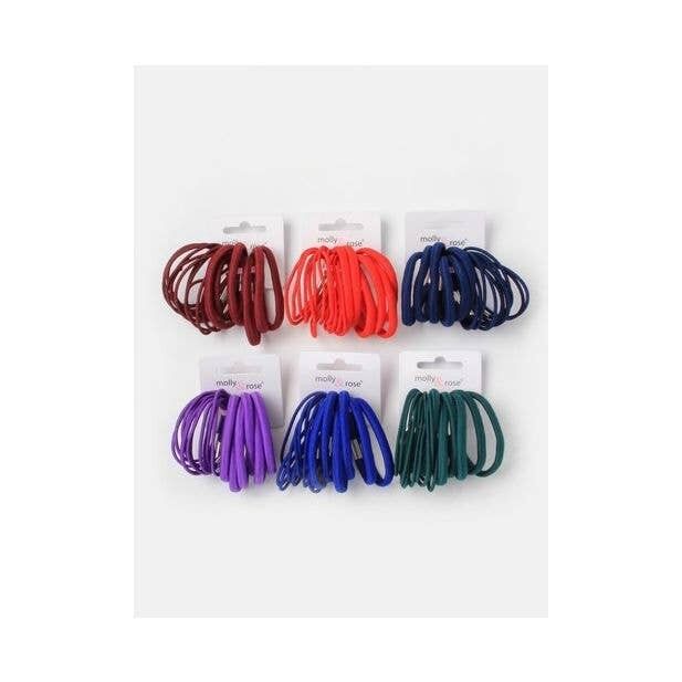 Gummibänder - Schulmix - Gemischte Stärken - Karte mit 18 Stück