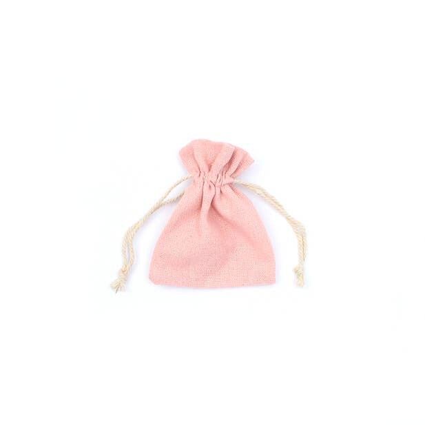 Taille : 10x8cm Sac en coton rose doux