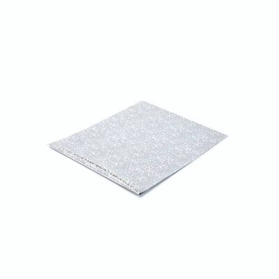 Dimensioni: 15x12 cm, busta in PP autosigillante olografica argento
