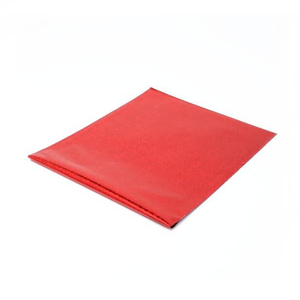 Taille : 18x15cm Sac PP auto-adhésif holographique rouge