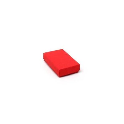 Caja para gemelos/pendientes. 8x5x2cm.Caja de regalo roja