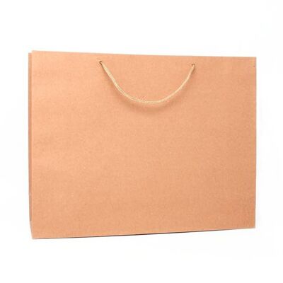 28x36x10cm.Bolsa de regalo de papel kraft marrón