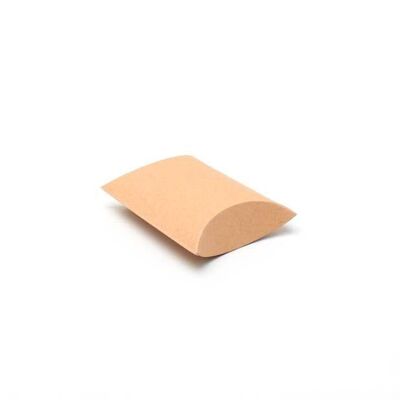 Tamaño: 9x7.8x3cm.Caja de papel kraft marrón con forma de almohada