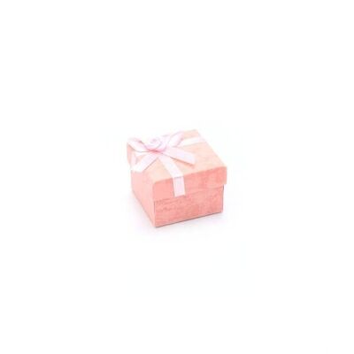 Caja de anillos. 5x5x3cm.Caja de regalo con detalle de cinta