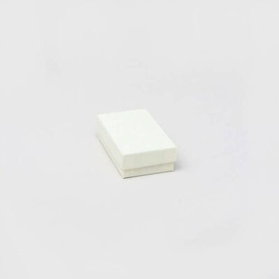 Caja para gemelos/pendientes. 8x5x2.de 5cm.Caja de regalo de color crema