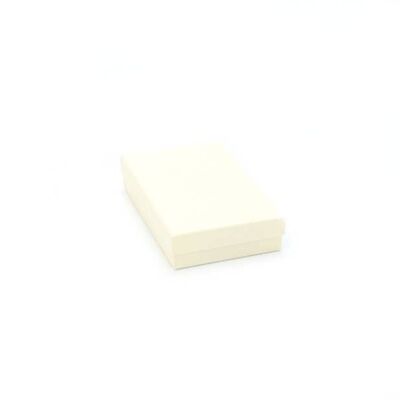 Caja para gemelos/pendientes. 11x7x2.de 5cm.Caja de regalo de color crema