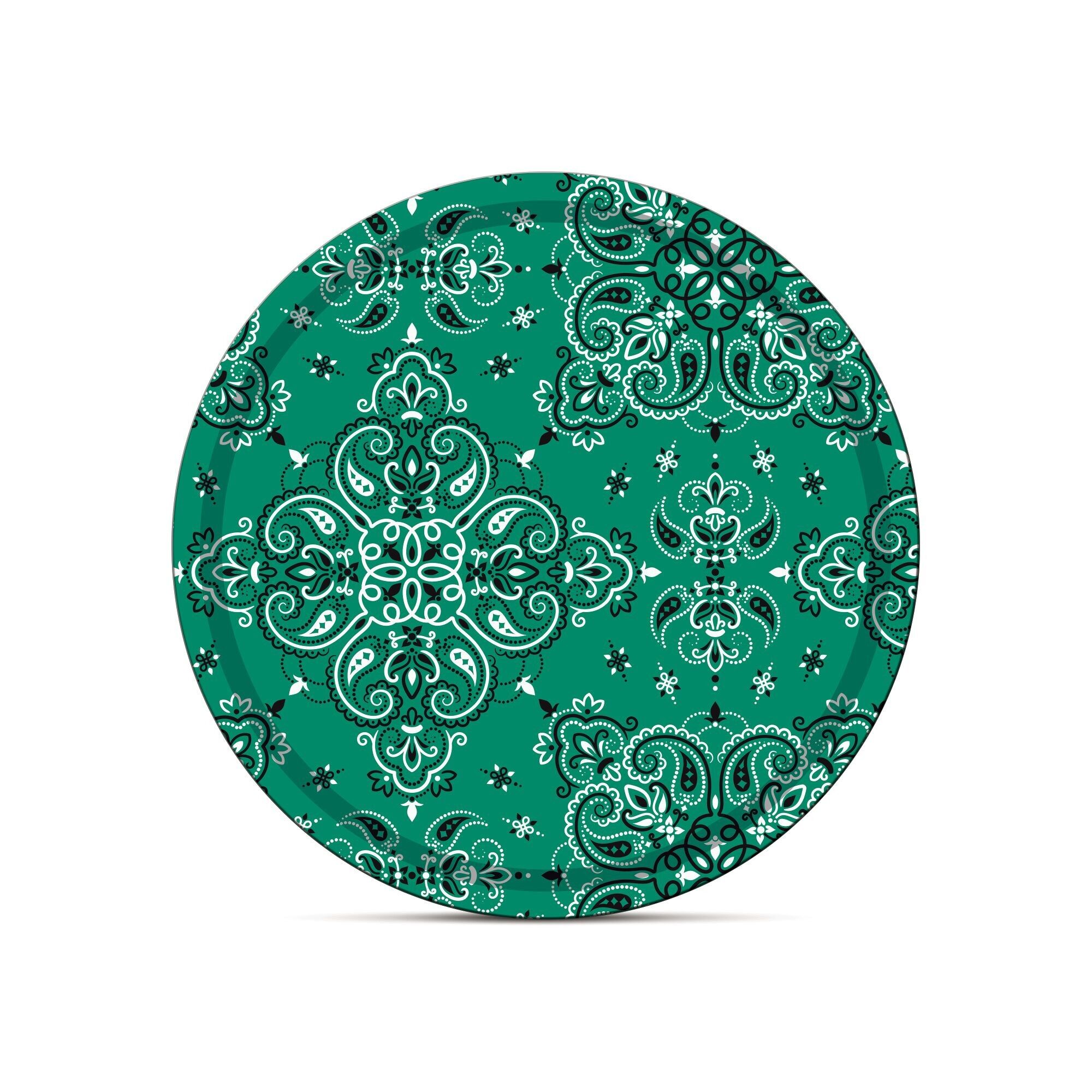 Turquoise Bandana Tray 37cm