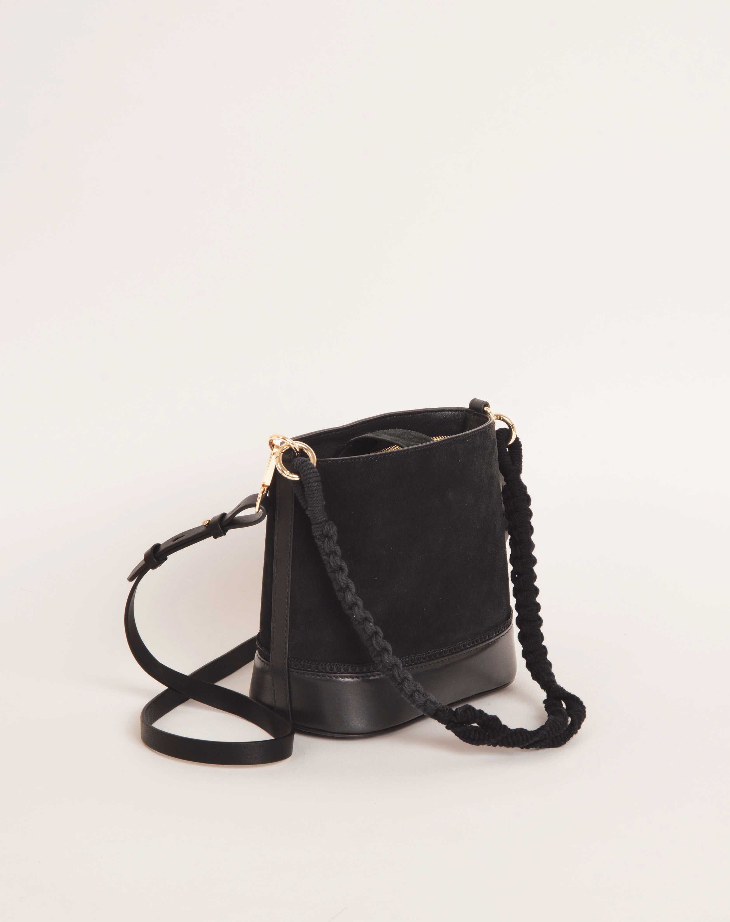 BOLSO PEQUEÑO MARLON DE PIEL NEGRA