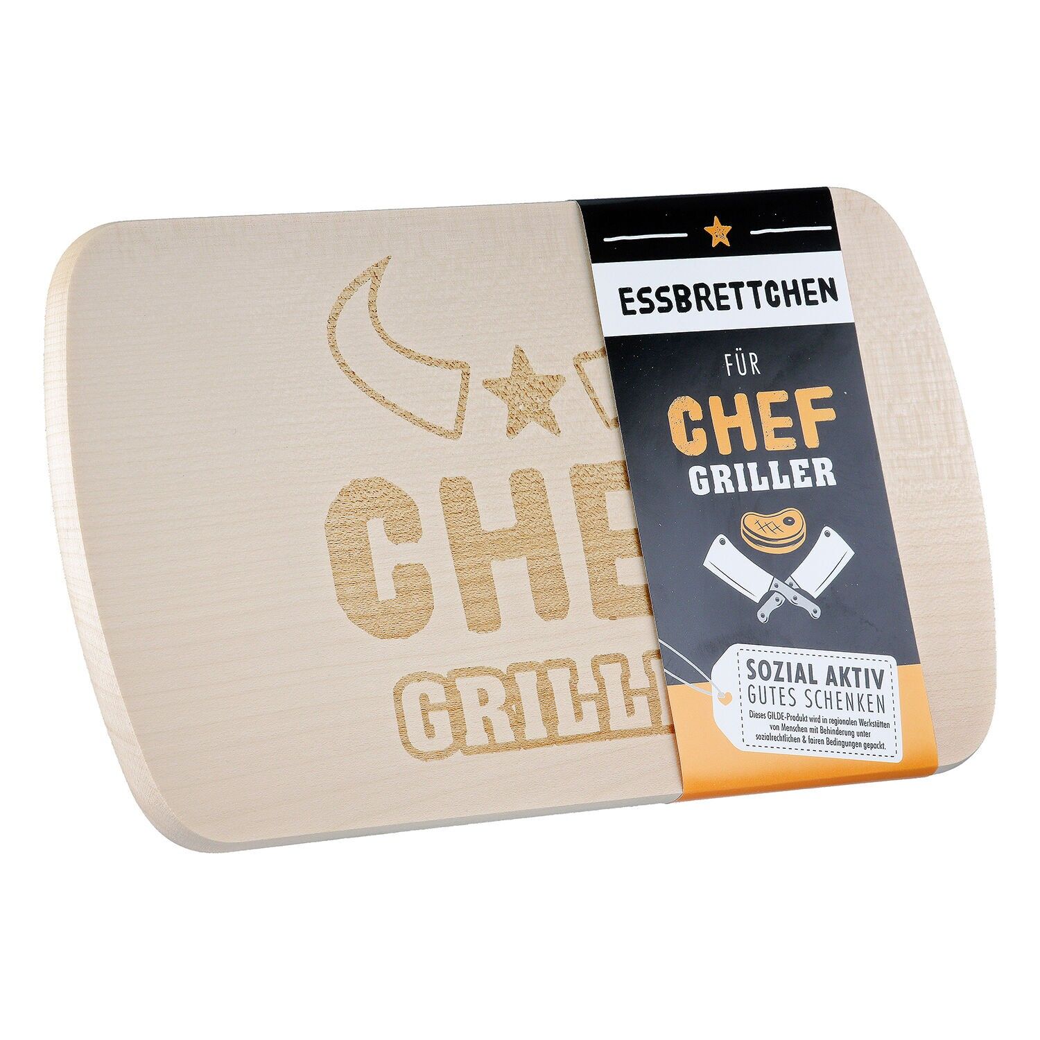 Board Chefgriller natural color H. 1 cm