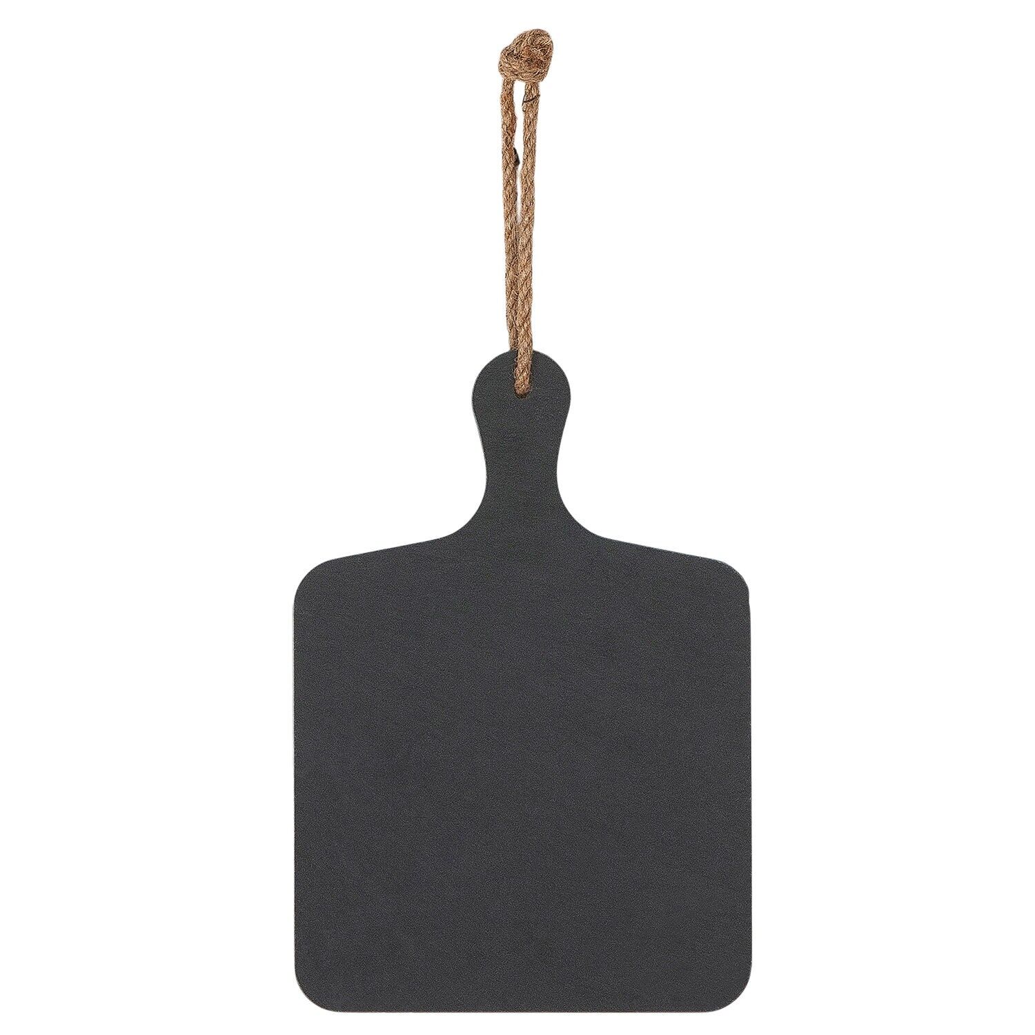 Square serving plate Normus anthracite H.37 cm