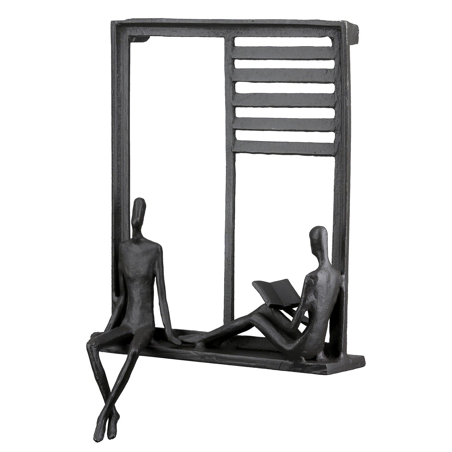 Wandrelief rechteckig Time out dunkelbraun H. 25 cm