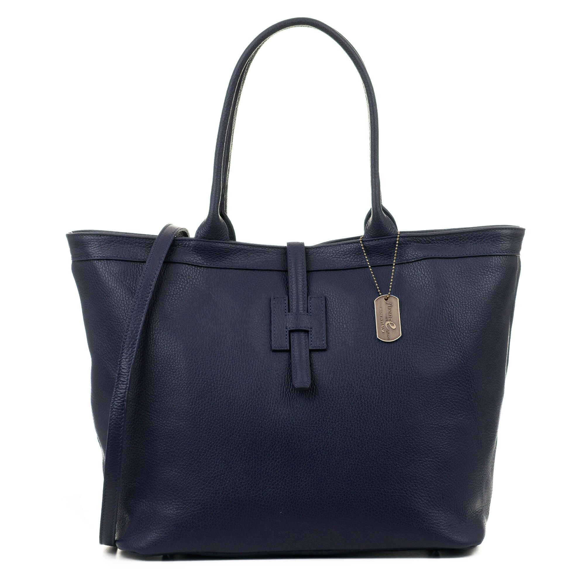 Borsa shopper da donna Aurigo realizzata in vera pelle Dollaro. Doppia posizione.