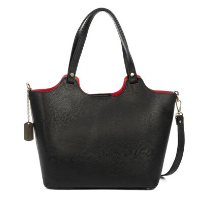 Avolasca bolso shopper mujer. Piel auténtica Dollaro.