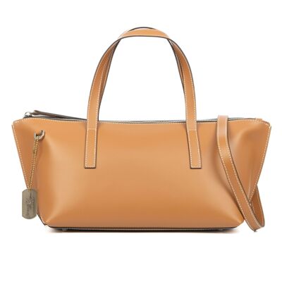 Sac bandoulière pour femme Badalucco. Cuir Ruga véritable.