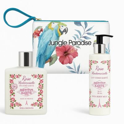 Trousse Douche et Lait Corps Karité – Rose Mlle