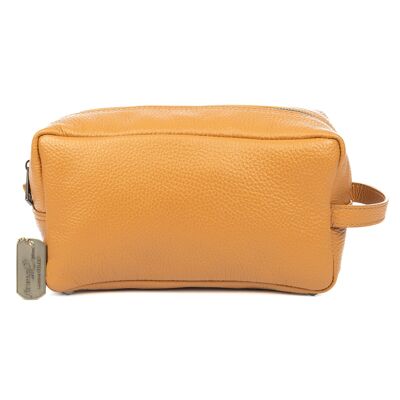 Trousse de toilette Dollaro unisexe en cuir véritable Bagnasco.