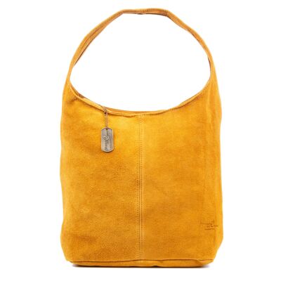 Bagnara women's shopper bag. Genuine Suede Leather.