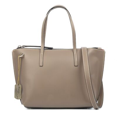 Sac cabas femme Ballao. Cuir Ruga véritable.