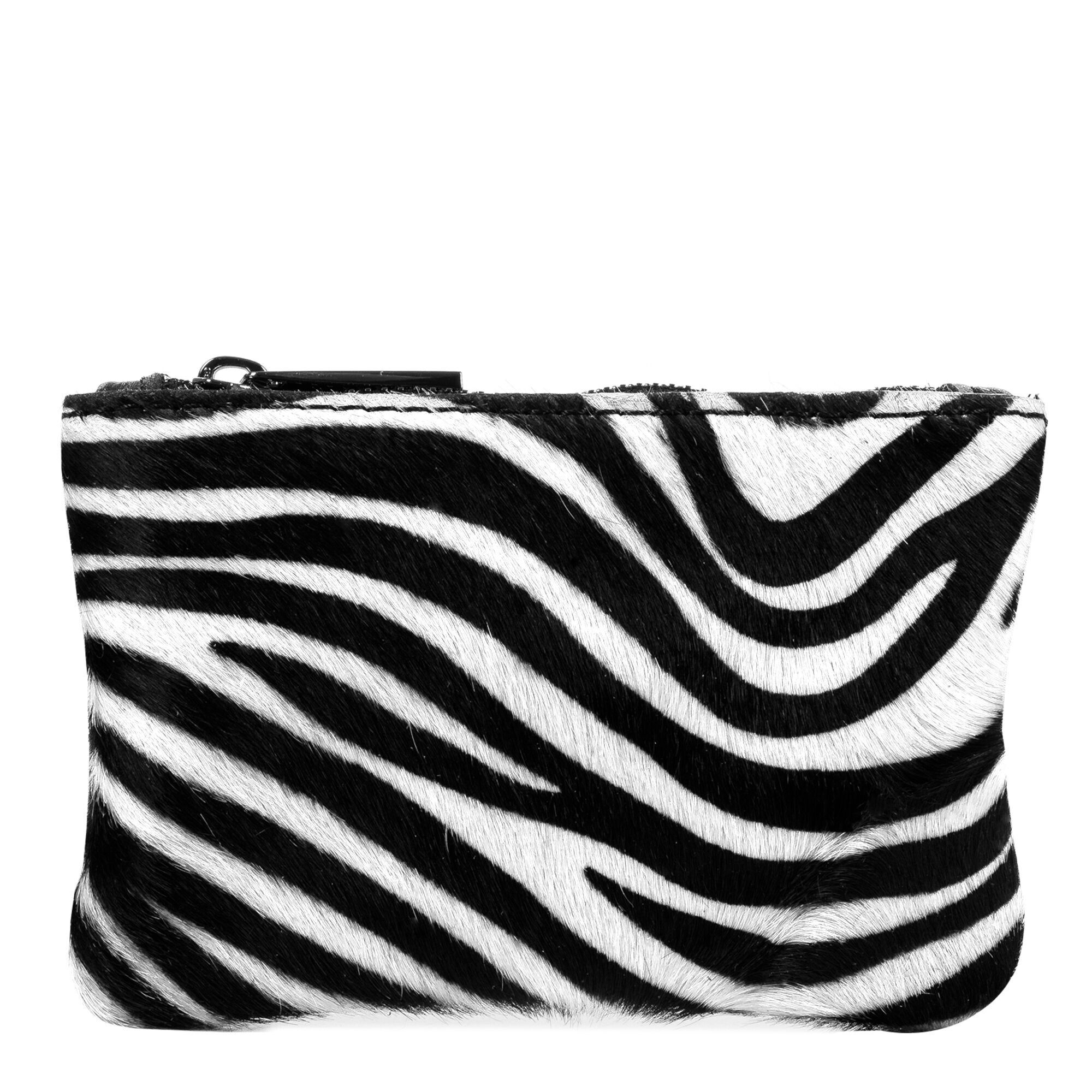 Leonilda Portefeuille Femme Femme Cuir Véritable Sauvage Cavallino Zèbre