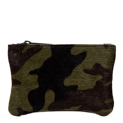 Leonilda Portefeuille Femme Femme Cuir Véritable Sauvage Cavallino Camouflage