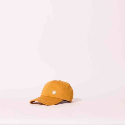NICA SUN EMBROIDERED YELLOW COTTON CAP