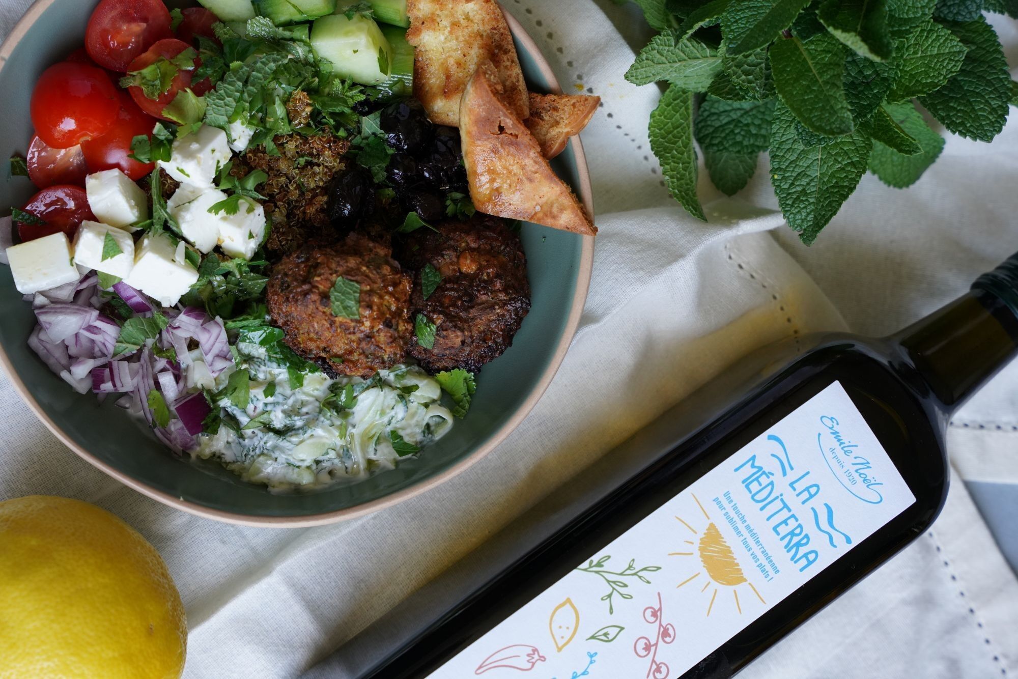 Organic Sesame Sunflower Olive Oil 1L "La Méditerra"